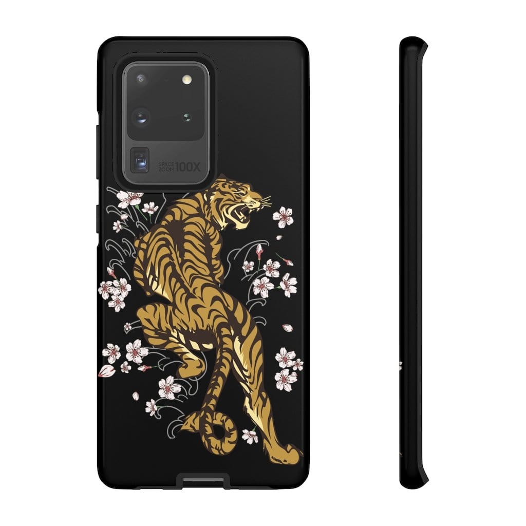 Enchanting Tiger In The Sakura Garden Impact Resist Phone Case