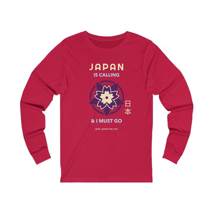 Japan Is Calling And I Must Go - V5 Unisex Long Sleeve Tee