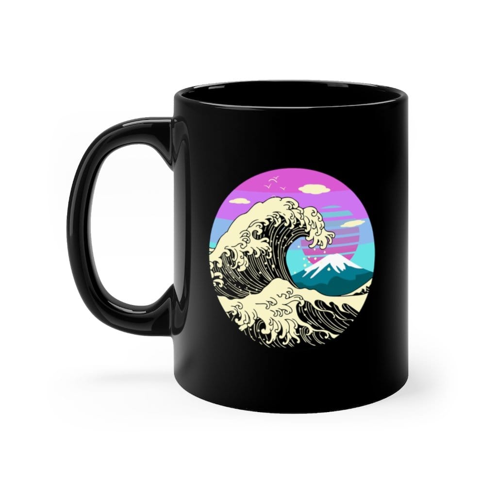 Great Wave Cyberpunk Coffee Mug 11oz