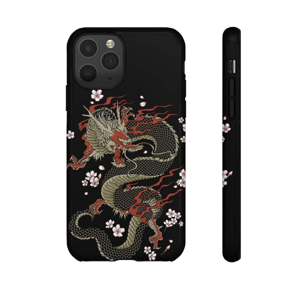 Power Dragon Sakura Impact Resist Phone Case