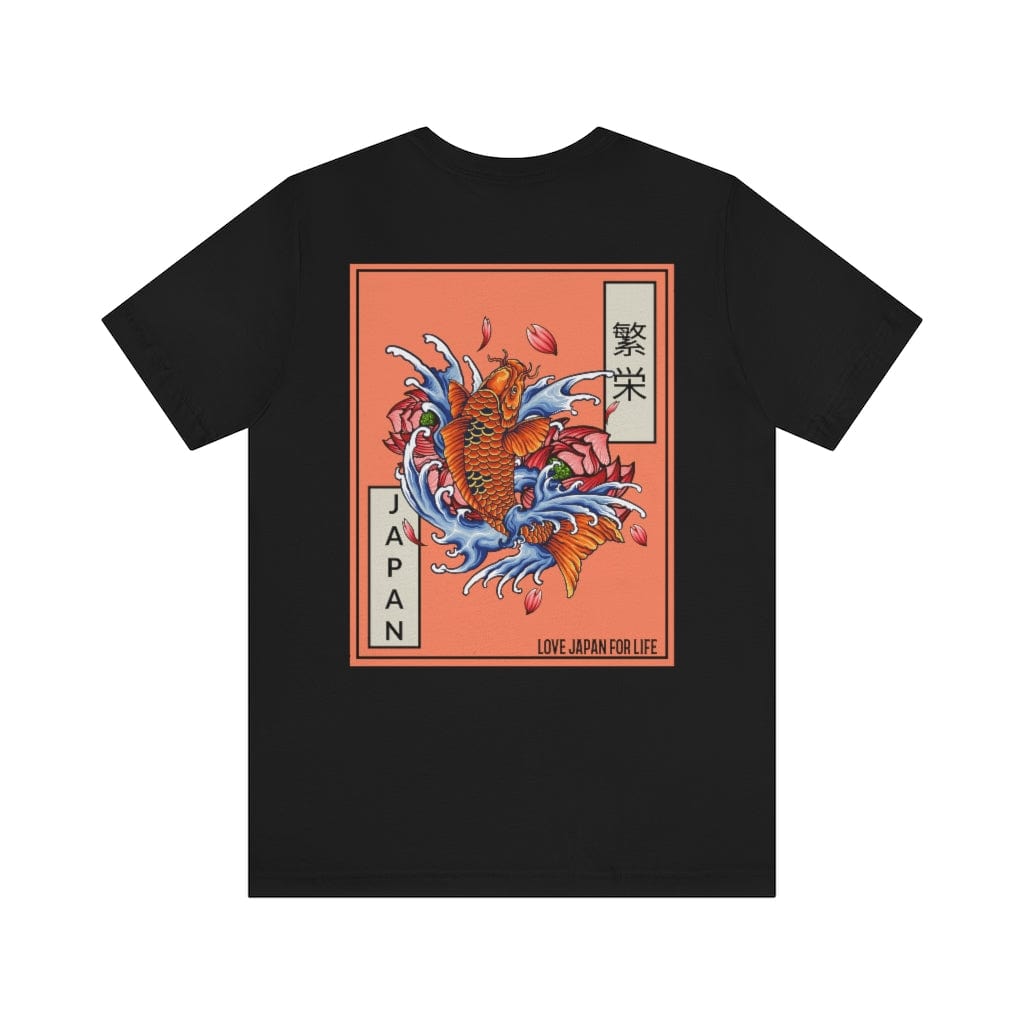 Japanese Prosperous Koi Unisex Tee (Back Print)