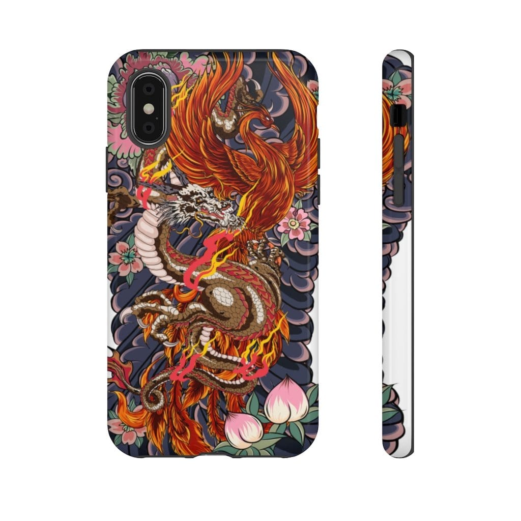 Rise Of The Dragon And Phoenix Impact Resist Phone Case