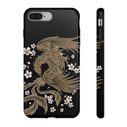 Fiery Phoenix In The Sakura Sky Impact Resist Phone Case