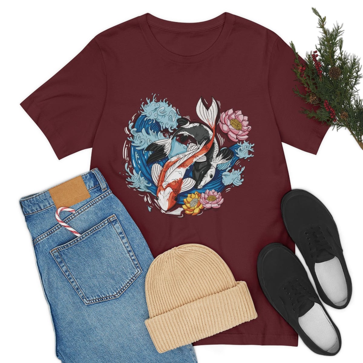 Dancing Koi Unisex Tee