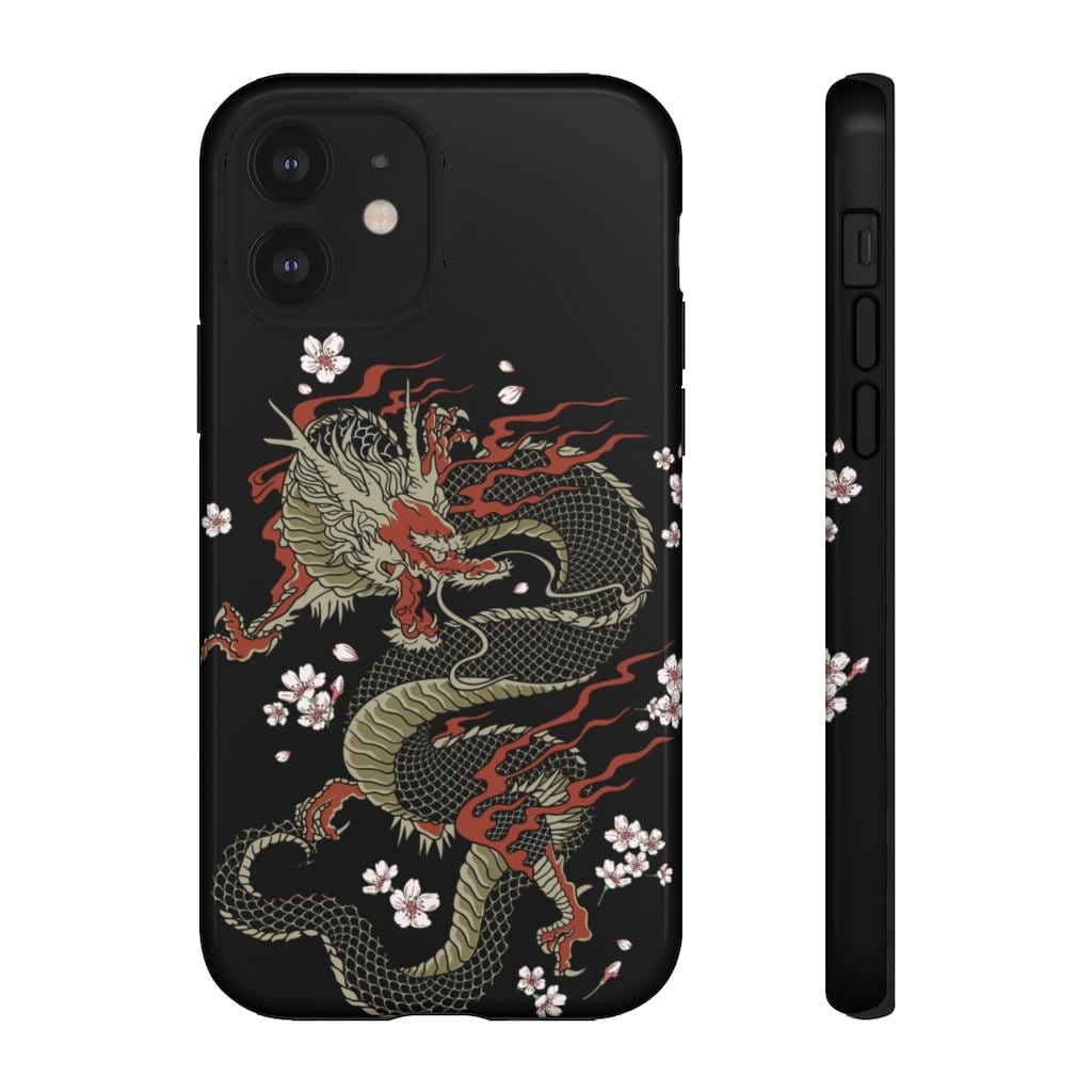 Power Dragon Sakura Impact Resist Phone Case