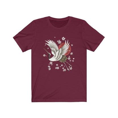 Sakura Graceful Crane Unisex Tee