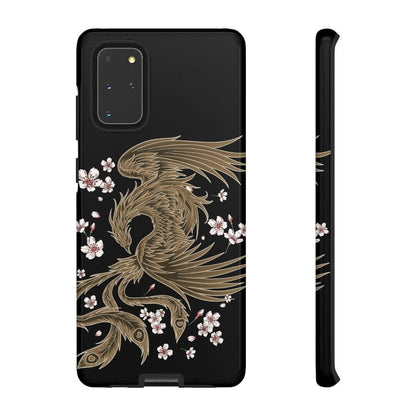 Fiery Phoenix In The Sakura Sky Impact Resist Phone Case