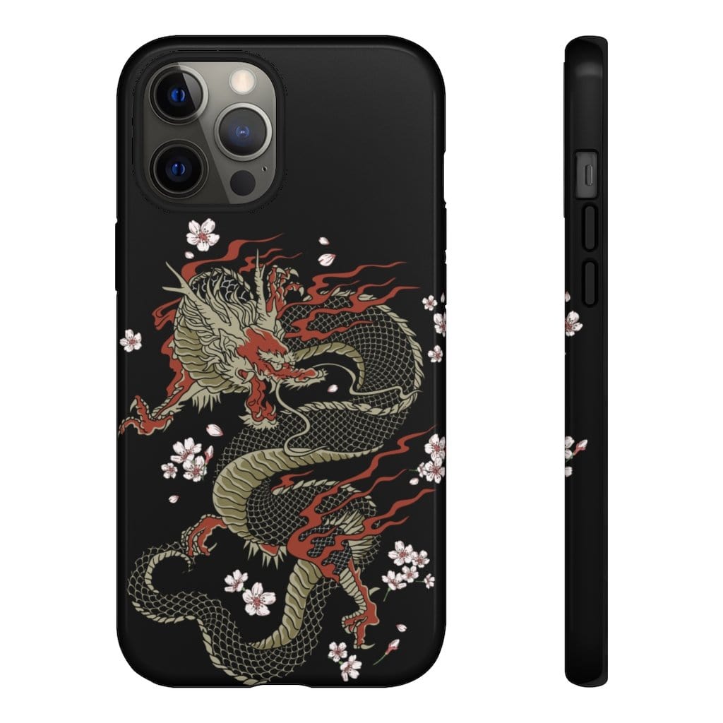Power Dragon Sakura Impact Resist Phone Case