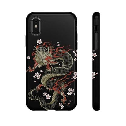 Power Dragon Sakura Impact Resist Phone Case