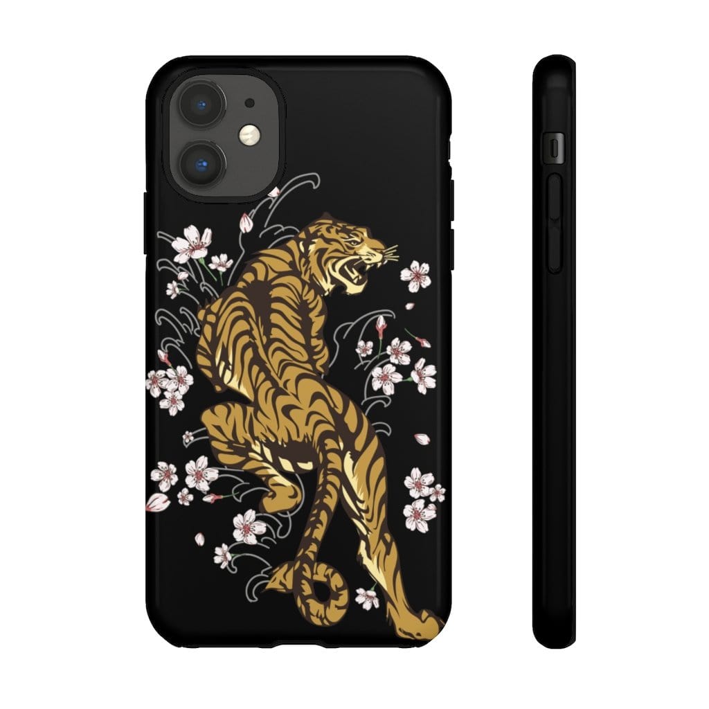 Enchanting Tiger In The Sakura Garden Impact Resist Phone Case