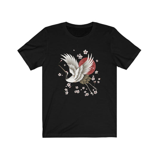 Sakura Graceful Crane Unisex Tee