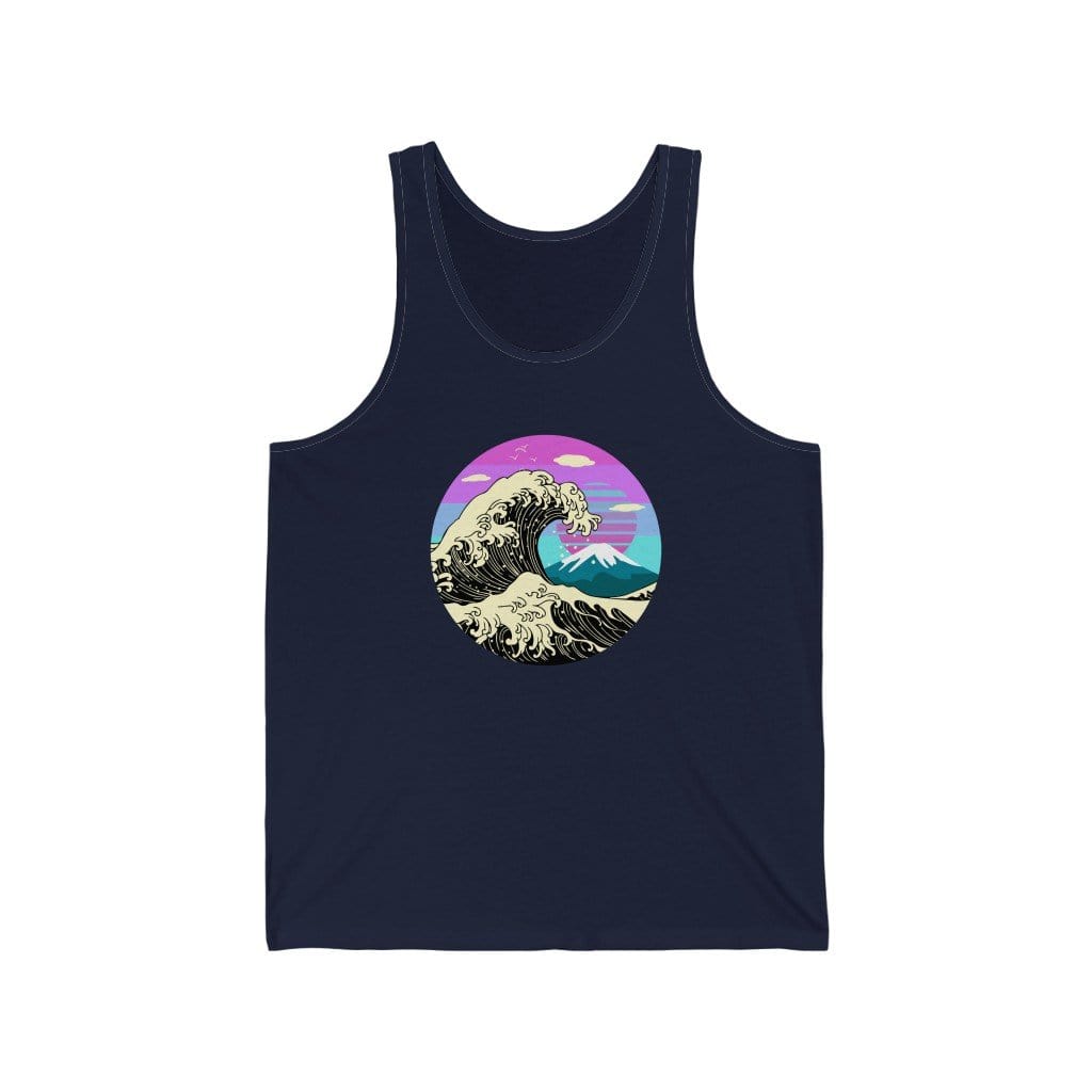 Great Wave Cyberpunk Unisex Tank