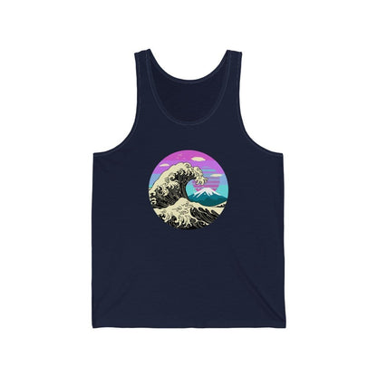 Great Wave Cyberpunk Unisex Tank