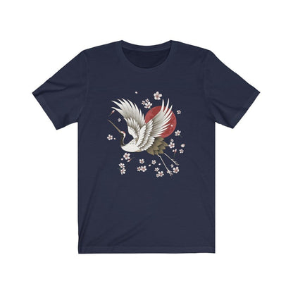 Sakura Graceful Crane Unisex Tee