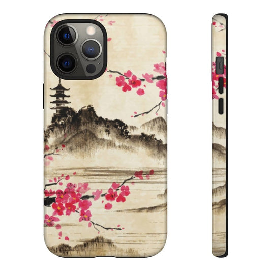 Sakura Classical Lake Impact Resist Phone Case