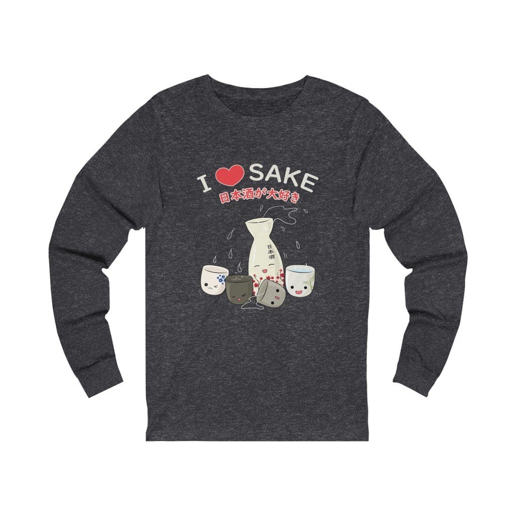 I Love Sake Unisex Long Sleeve Tee