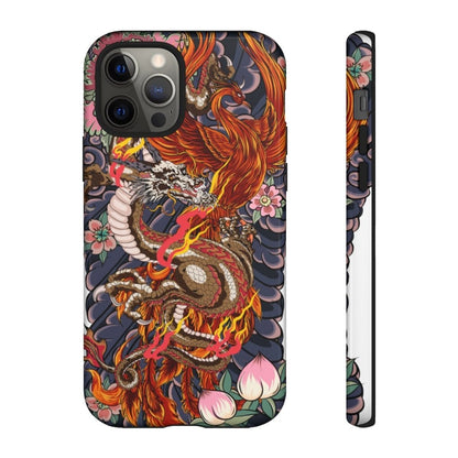 Rise Of The Dragon And Phoenix Impact Resist Phone Case