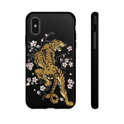 Enchanting Tiger In The Sakura Garden Impact Resist Phone Case