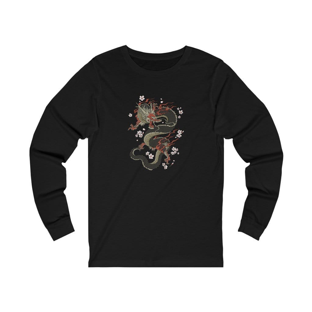 Power Dragon Sakura Unisex Long Sleeve Tee