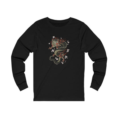 Power Dragon Sakura Unisex Long Sleeve Tee