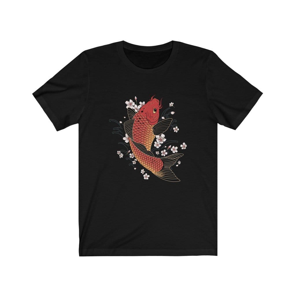 Prosperous Koi In The Sakura Pond Unisex Tee