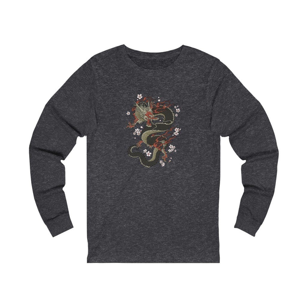 Power Dragon Sakura Unisex Long Sleeve Tee