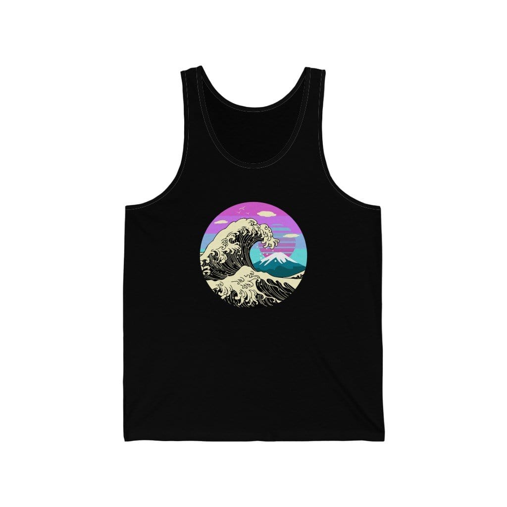 Great Wave Cyberpunk Unisex Tank