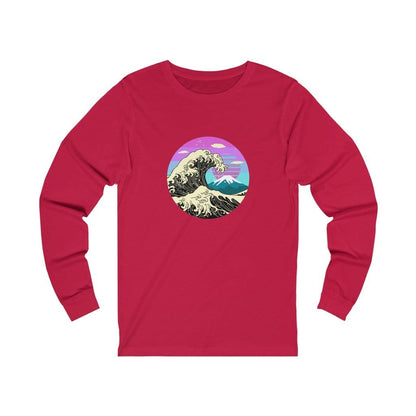 Great Wave Cyberpunk Unisex Long Sleeve Tee