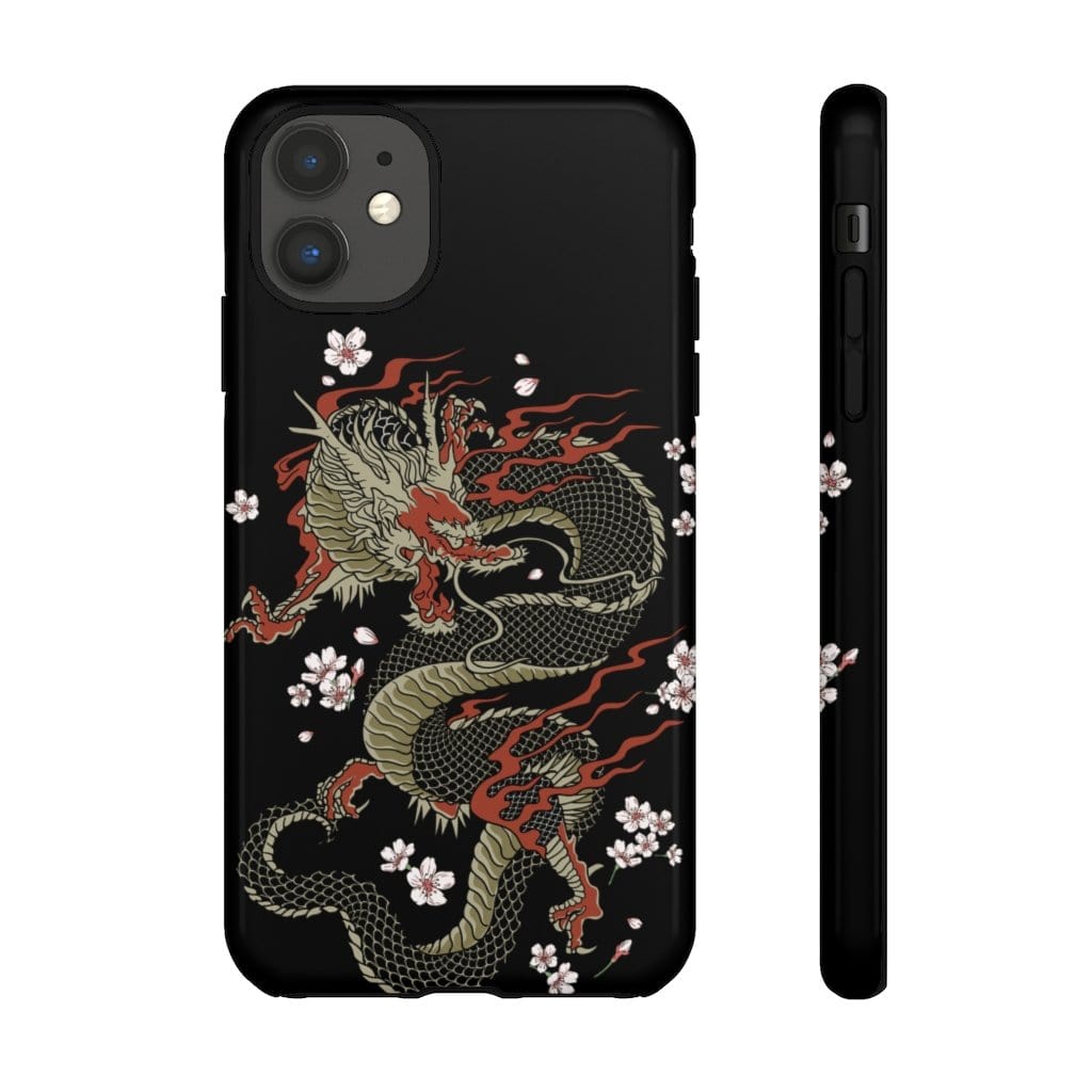 Power Dragon Sakura Impact Resist Phone Case