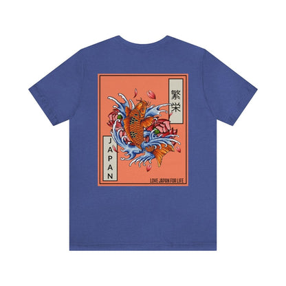 Japanese Prosperous Koi Unisex Tee (Back Print)