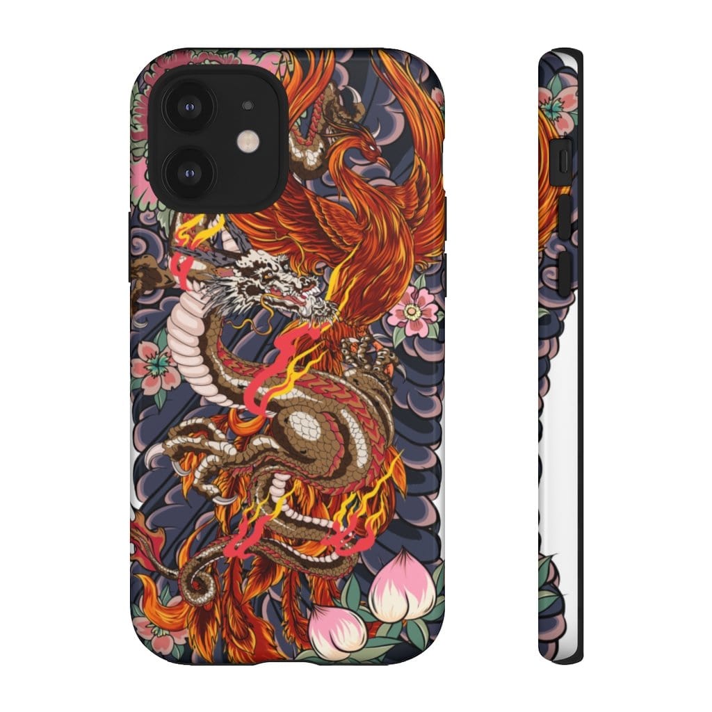 Rise Of The Dragon And Phoenix Impact Resist Phone Case