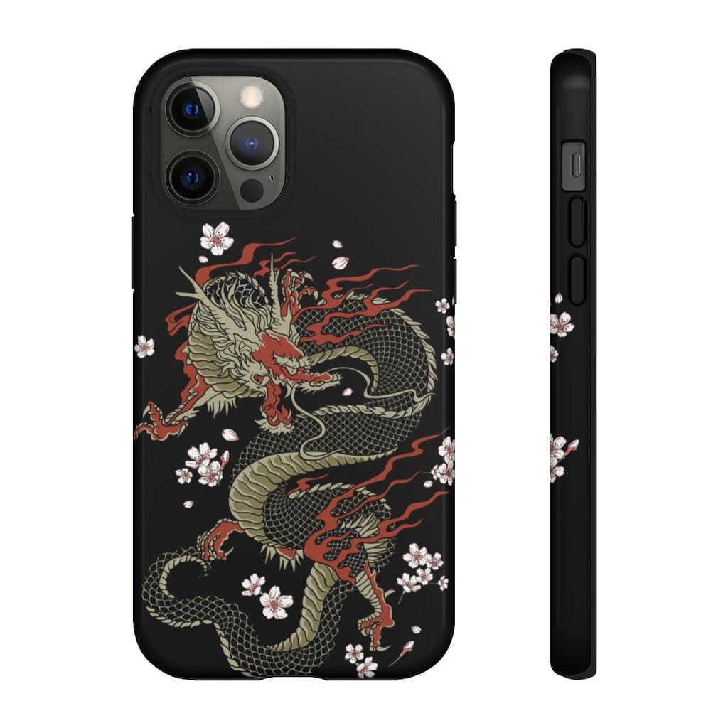 Power Dragon Sakura Impact Resist Phone Case