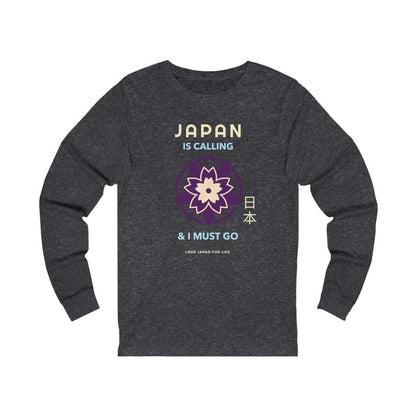 Japan Is Calling And I Must Go - V5 Unisex Long Sleeve Tee