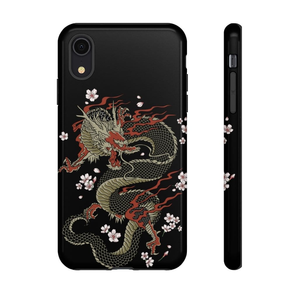 Power Dragon Sakura Impact Resist Phone Case