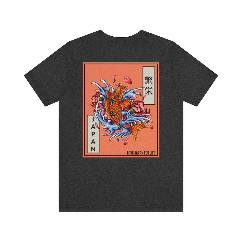 Japanese Prosperous Koi Unisex Tee (Back Print)