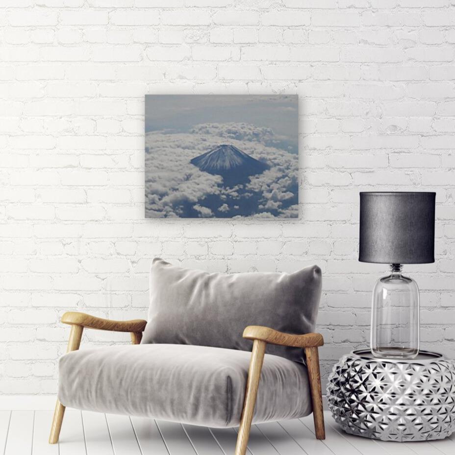 Mt Fuji Above The Clouds (Premium Canvas Art w/ 1.25" Depth Frame Ready To Hang)