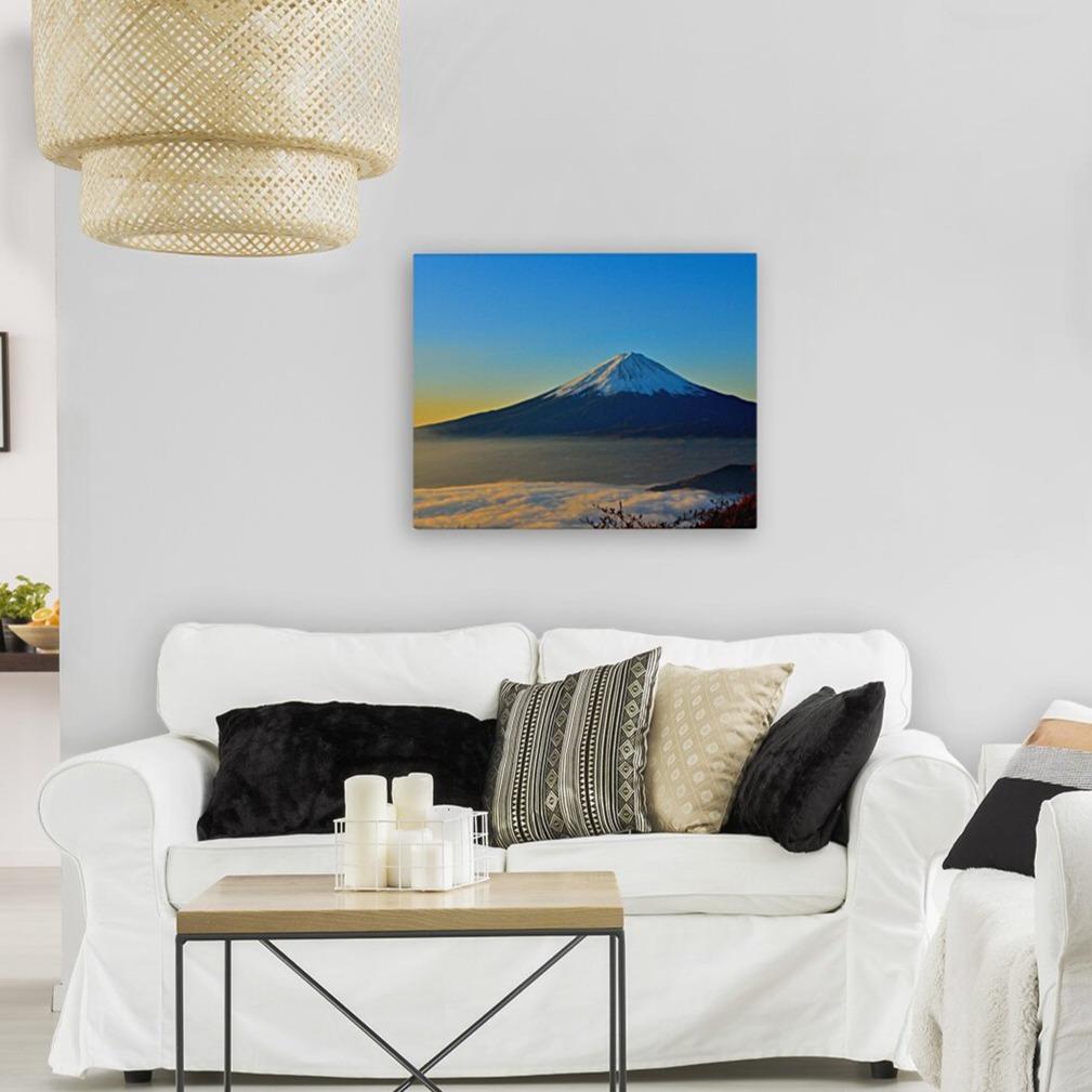 Mt Fuji Mystifying Views (Premium Canvas Art w/ 1.25" Depth Frame Ready To Hang)