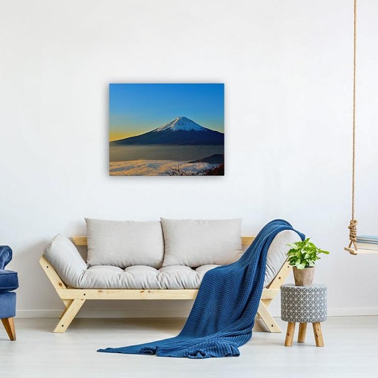 Mt Fuji Mystifying Views (Premium Canvas Art w/ 1.25" Depth Frame Ready To Hang)