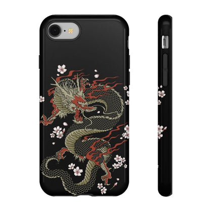 Power Dragon Sakura Impact Resist Phone Case