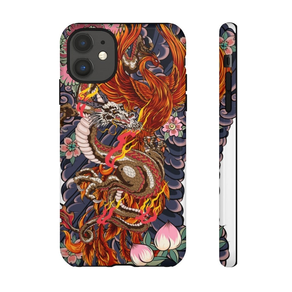 Rise Of The Dragon And Phoenix Impact Resist Phone Case