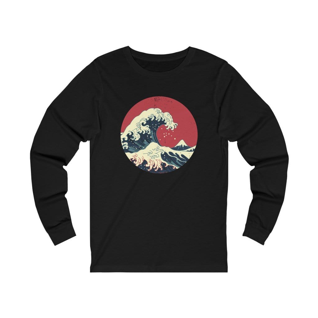 The Great Wave V2 Unisex Long Sleeve Tee