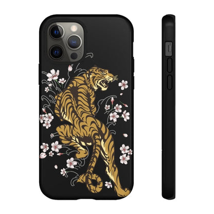 Enchanting Tiger In The Sakura Garden Impact Resist Phone Case