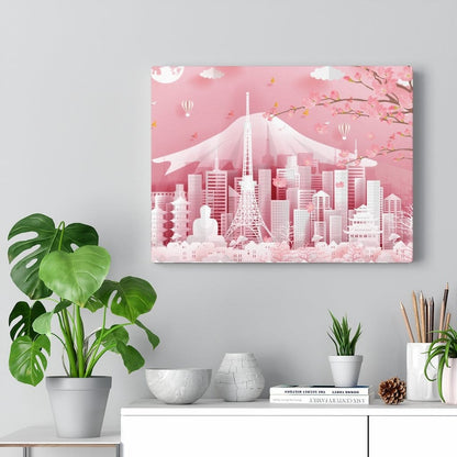 Kanto With Love (Premium Canvas Art w/ 1.25" Depth Frame Ready To Hang)