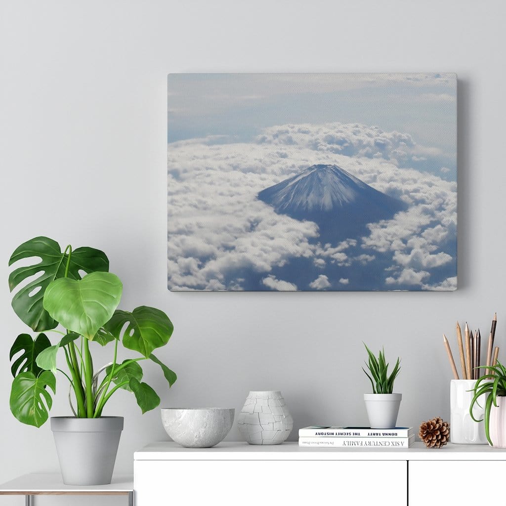 Mt Fuji Above The Clouds (Premium Canvas Art w/ 1.25" Depth Frame Ready To Hang)