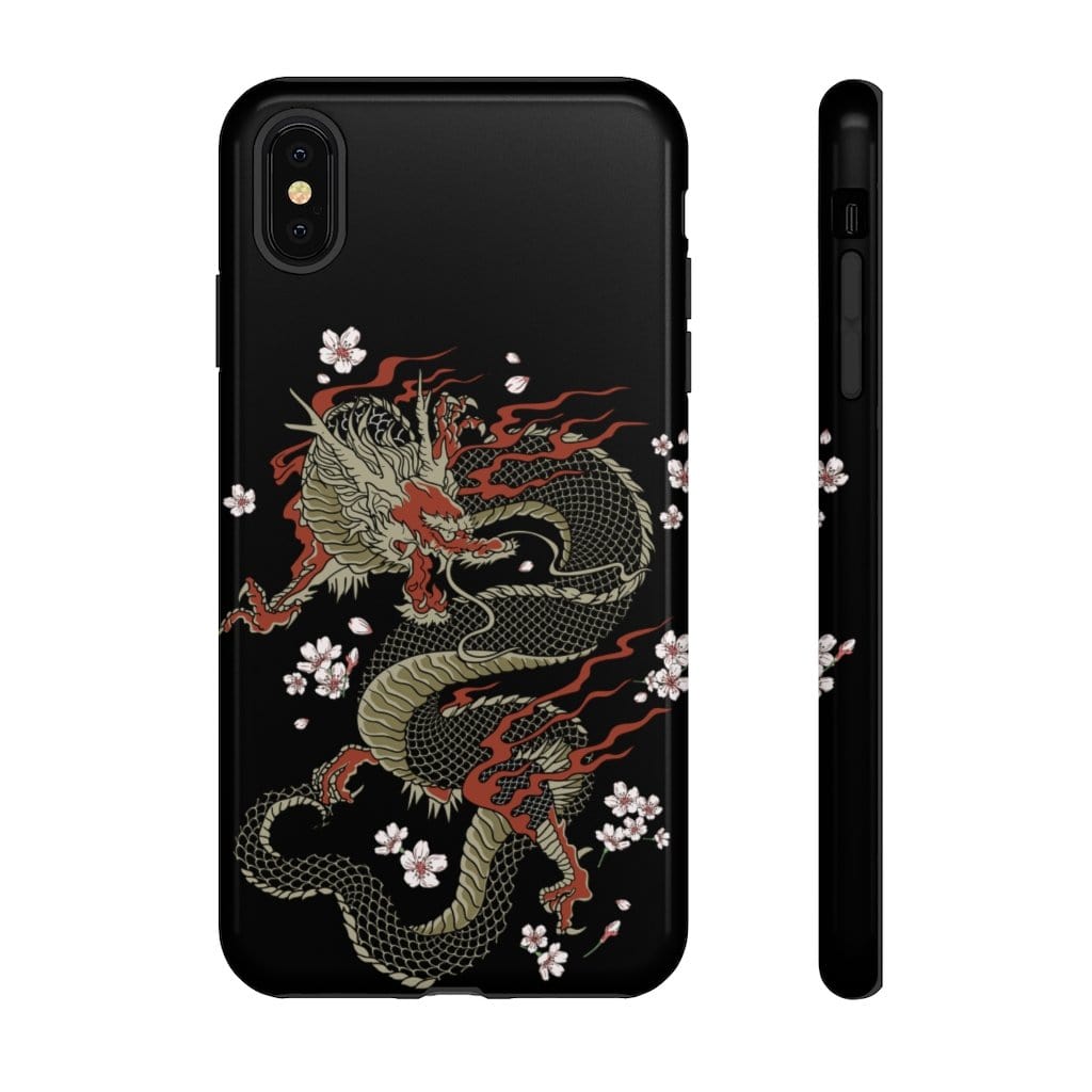 Power Dragon Sakura Impact Resist Phone Case