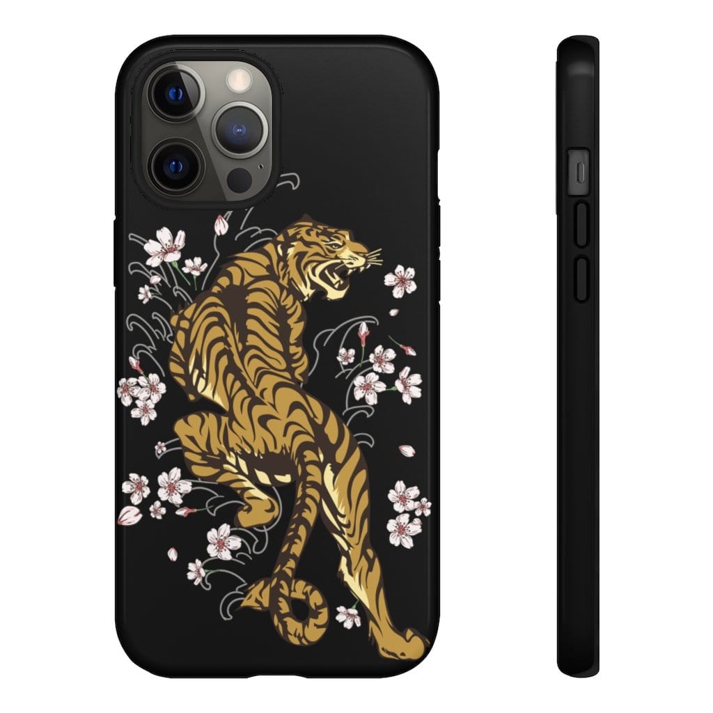 Enchanting Tiger In The Sakura Garden Impact Resist Phone Case