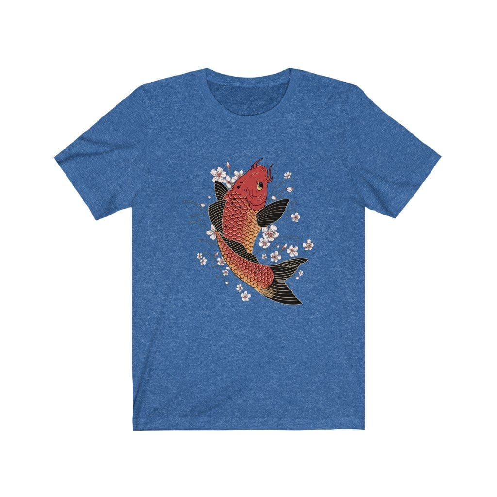 Prosperous Koi In The Sakura Pond Unisex Tee