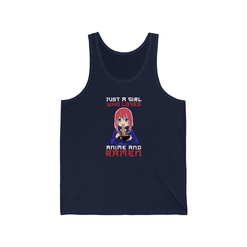 Just A Girl Who Loves Anime And Ramen Unisex Tank