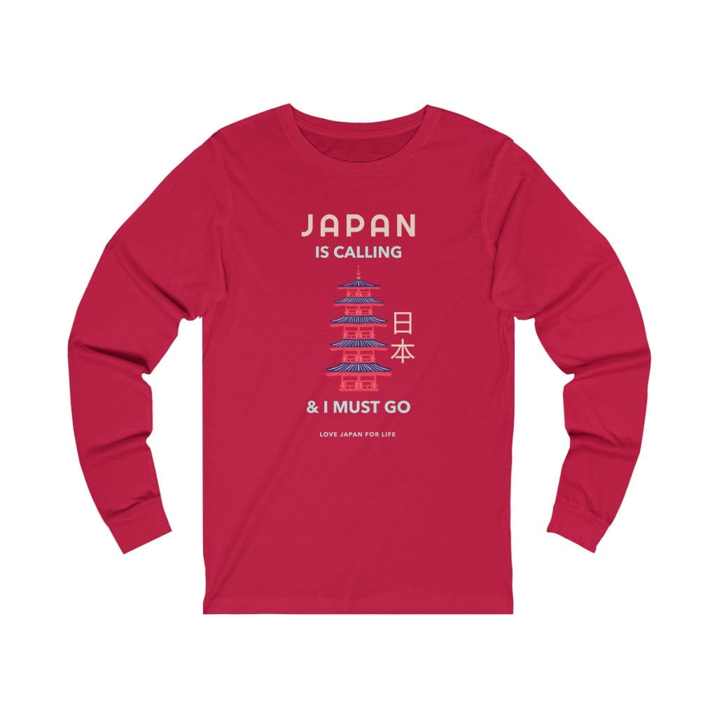 Japan Is Calling And I Must Go - V4 Unisex Long Sleeve Tee