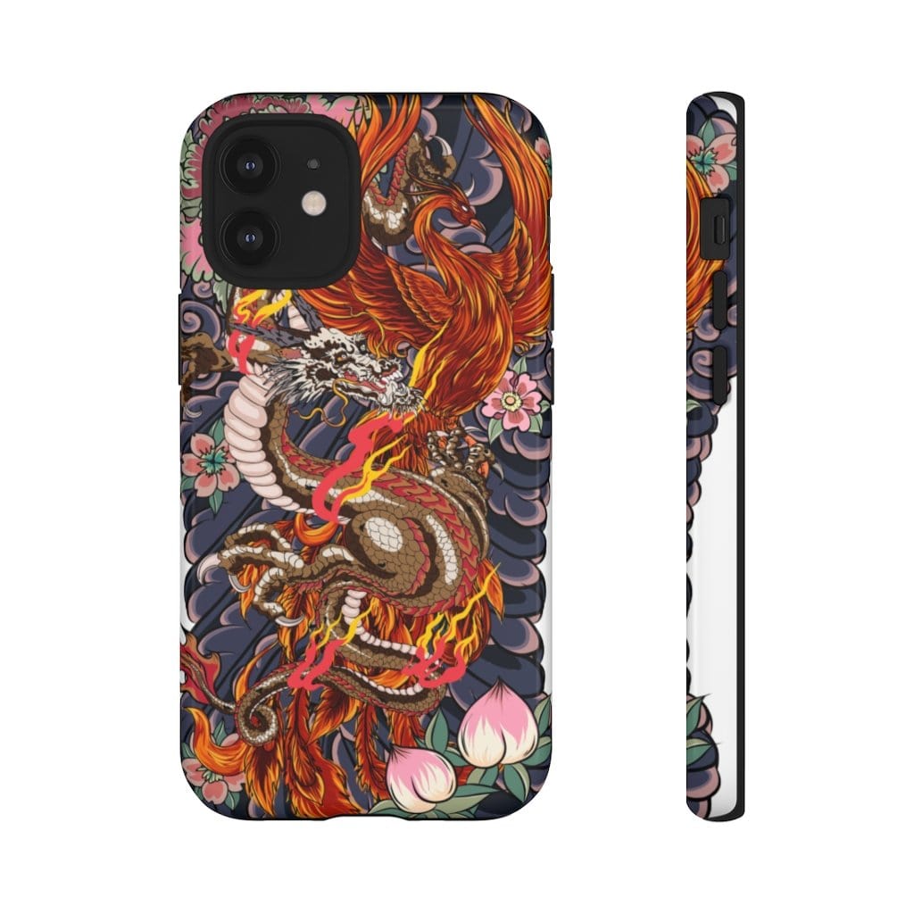 Rise Of The Dragon And Phoenix Impact Resist Phone Case